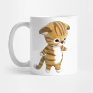 3d rendering of Ginger kitten Mug